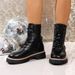 2025 New Autumn British Style White Thick-Soled Martin Motorcycle For Petite Women, Lace-Up Slimming Short Boots_vogvips.com