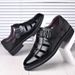 Sandals Men's Summer Breathable Hole Leather Soft Soled Sandals Business Casual Hollow Baotou Father's Shoes_vogvips.com