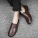 Men's Casual Shoes Doudou Layer Leather Shoes Men's Shoes Casual Shoes_vogvips.com