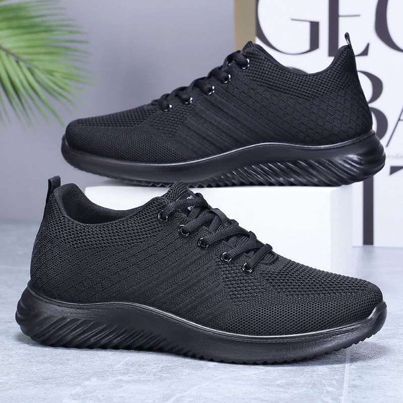 Men's Sports Summer New Soft Sole Breathable Work Casual Mesh Running Shoes Trendy Versatile Sneakers_vogvips.com
