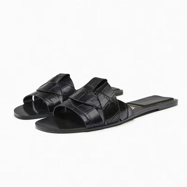 Summer Slippers Fashio Outdoor Casual Breathable Flat T-shape Soft Comfortable Heels Shoes Ope Toe Sadals Slides_vogvips.com