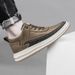 Men's Invisible Heightening Board Shoes Cow Two-layer Leather Casual Inner Heightening White Shoes Sports Shoes_vogvips.com