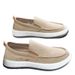 Men's Summer Canvas Slip-On Shoes - Breathable Casual Sneakers For Work & Daily Wear, Lightweight Comfortable Lazy Shoes_vogvips.com