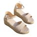 Women's High Heeled Wedge Sandals One Strap Fairy Style Roman Trendy Summer Shoes_vogvips.com