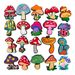 Lovely Mushroom Series Shoe Flower Decoration Buckle Personality Everything Soft Rubber Shoes Accessories Accessories_vogvips.com