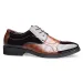 Cross-Border Large Size New Pointed Leather Men'S Business Formal Fashion 100 Tower Lace-Up Wedding Shoes 456_vogvips.com