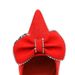 516-H31 Korean Style Fashion Party High Heels Stiletto Women's Suede Shallow Pointed Toe Rhinestone Bowknot Single Shoes_vogvips.com