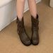 Chunky-Heeled French Retro Distressed Western Cowboy Women, 2026 New Versatile High-Tube Stacked Riding Boots For Women_vogvips.com