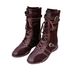 Women Boxing Boots Boxing For Women 2025 Summer New British Style Martin Thick Sole German Training Mid-Calf Short Boots_vogvips.com