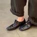 Vintage Old Money Style Pleated Loafers For Women 2026 New Spring British Small Leather Versatile Thick Heel Commuting_vogvips.com