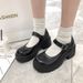 Mary Jane For Women, Plus Size, 2025 Spring New Style, Small Leather Shoes, Heel, Thick Sole, Versatile With Skirts,_vogvips.com