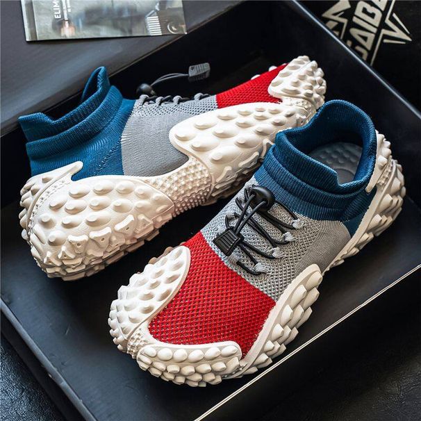 European Men's 2026 New Summer Breathable Thin Sports Casual Versatile Slip-on Sock Mesh Shoes_vogvips.com