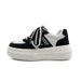 Women's New Shoes Trend Niche Sneakers Casual Thick Soled Wheat Ear White Shoes_vogvips.com