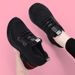Red Breathable Sneakers 2024 New Model, Thick-soled Women's Spring And Shoes, Thin Autumn Casual Shoes With Internal_vogvips.com