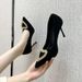 2025 Autumn New Black High Heels Women's Luxury French Pointed Love Diamond Sexy Socialite Single Shoes_vogvips.com