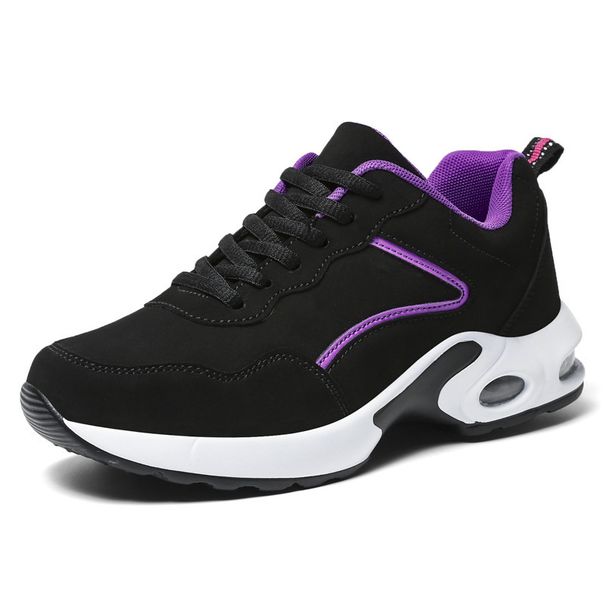 Women's Flat Soled Shoes New Version Of Air Cushion Casual Leather Sports Shoes_vogvips.com
