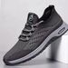 Euro Step Men's Casual Breathable Mesh Sneakers Summer Lightweight Lace-up Running Middle-aged And Elderly Slip-on Dad Shoes_vogvips.com