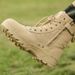 European Warm Series Men's Tactical Spring Summer High Top Breathable Outdoor Martin Boots Military Training Wear-resistant Trekking Hiking_vogvips.com