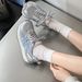 Vintage Versatile Sports Jogging For Women 2025 Spring New Genuine Leather Mesh Breathable Lightweight Casual Dad Shoes_vogvips.com