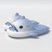 Cute Cartoon Shark Slippers For Women Men Gradient Color Summer Platform Shoes Night Glowing Style Couples Home Street_vogvips.com