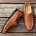 Euro Step Plus Size Men's Casual Leather Cowhide Soft Sole Breathable Slip-On Loafers Handmade Driving Shoes Men 47_vogvips.com
