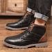 European Warm Series Martin Casual Large Size Zipper Ankle Men's Autumn Winter High-top Shoes Desert Work Boots_vogvips.com