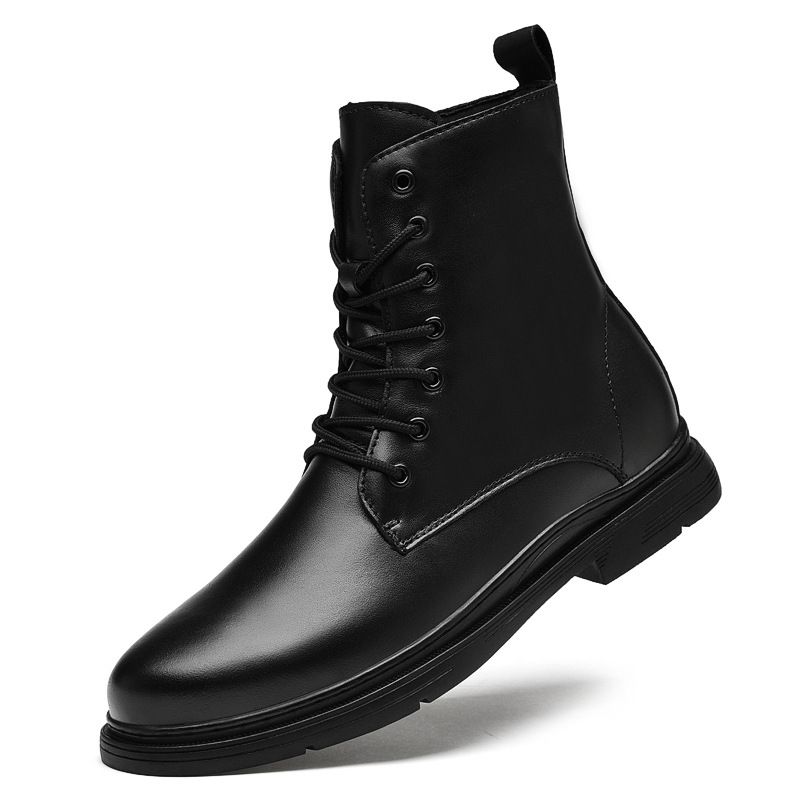Casual Martin Boots Men's Trendy Boots High Top Leather Boots Men's Short Boots_vogvips.com