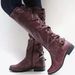 2019 New Flat Women's Shoes Over-the-Knee Large Size Lace-Up Martin Long Boots_vogvips.com