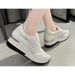 2025 Spring And Autumn New Round Toe Large Size Cross-Border Trade Women's Slip-On Casual Sneakers Wholesale_vogvips.com