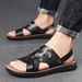 Men’s Shoes Men's Sandals Summer New Outdoor Breathable Soft Bottom Beach Shoes British Style Trend Large Size Sandals For Men_vogvips.com