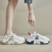 Ins Korean Style Thick-Soled Dad Shoes 2025 Spring New Street Fashion Student Running Sports Height-Increasing Casual_vogvips.com