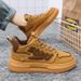 Autumn New Breathable High Top White Men's Korean Version Trendy Versatile Thick Soled Sports And Leisure Board Shoes_vogvips.com