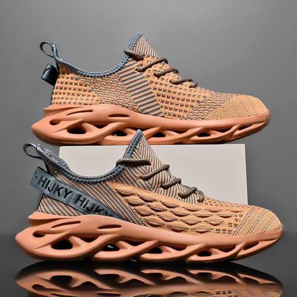 Men's shoes winter flying mesh sports shoes students light running soft sole casual fashion shoes_vogvips.com