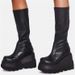 202243 Gothic Style Thick-Soled Long Motorcycle Rider Over-the-Knee Big Toe Slimming High Boots For Women_vogvips.com