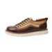 New 2024 Men Cow Leather With Canvas Casual Platform Shoes Lace Up Retro Outdoor Men Comfortable Autumn Footwear_vogvips.com