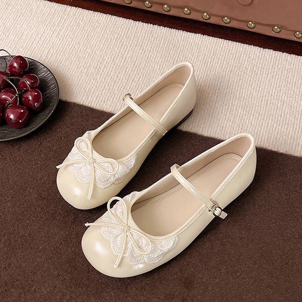 French Soft-soled Mary Jane Single Shoes Women's Thick Heel Light Mouth Versatile Evening Wind With Skirt Grandma Shoes_vogvips.com