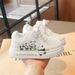 Fashionable Cartoon Girls' Sneakers 2026 Spring/Summer New Mesh Breathable Casual Non-Slip Soft Sole White Shoes For_vogvips.com