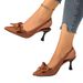 Summer Cross-Border Bowknot Large Size High For Women 2025 New Thin Heel European And American Style Closed-Toe Sandals_vogvips.com