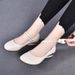 Shallow Flat-soled Single Shoes Women's Soft Leather Soft-soled Women's Shoes Round Head Doudou Shoes Low-heeled Small Leather Shoes_vogvips.com