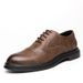Euro Step Brogue Trendy Men's Casual Business Formal Leather Large Size Nightclub Wedding Shoes_vogvips.com
