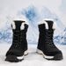 Women's Snow Winter Fleece Lined Thickened New Style Northeast Cotton Shoes Waterproof Non-Slip Outdoor Skiing Mid-Calf_vogvips.com