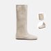 2026 British Style Retro Square Toe Martin For Women Autumn Winter New Fashion Versatile Wrinkled Slimming Slouch Boots_vogvips.com