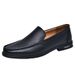 Large Size 46 Loafers For Men, British Style Casual White Shoes, Business Formal Slip-On Hollow Breathable Leather Shoes_vogvips.com
