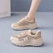 Women's Sports Shoes, 2026 Summer New Model, Breathable Mesh Hollow-out White Sneakers For Women Q068_vogvips.com
