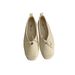 Soft Sole Genuine Leather Lace-up Moccasin Women's Simple Round-toe Flat Ballet Style Slip-on Shoes Versatile Office Casual Shoes_vogvips.com