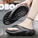New Thick Platform Men Flip-flops Massage Stylish Summer Shoes Male Slippers Soft Non-Slip Fashion Outdoor Youth Sport Slippers_vogvips.com