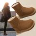 Thick-Soled For Women 2025 Autumn Winter New Rubber Fleece-Lined Soft Sole Warm Outdoor Slip-On Fluffy Shoes_vogvips.com
