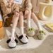 Diseng Cotton Shoes For 2024 New Furry Slippers Cute Cartoon Women Winter Home Plush Versatile Warm Couple_vogvips.com