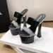 Pointed-toe Waterproof Fashion New Transparent Strap Chunky Heel Ultra High Heel Casual Fashion Sandals Women's Single Shoes_vogvips.com