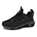 Cross-Border Men's Spring Sports Casual Running Shock Absorption Cushion Height Increasing Youth Versatile Black Warrior_vogvips.com